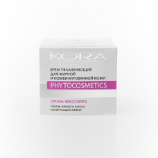 KORA Крем увлажняющий для жирной и комбинированной кожи, 50 мл 